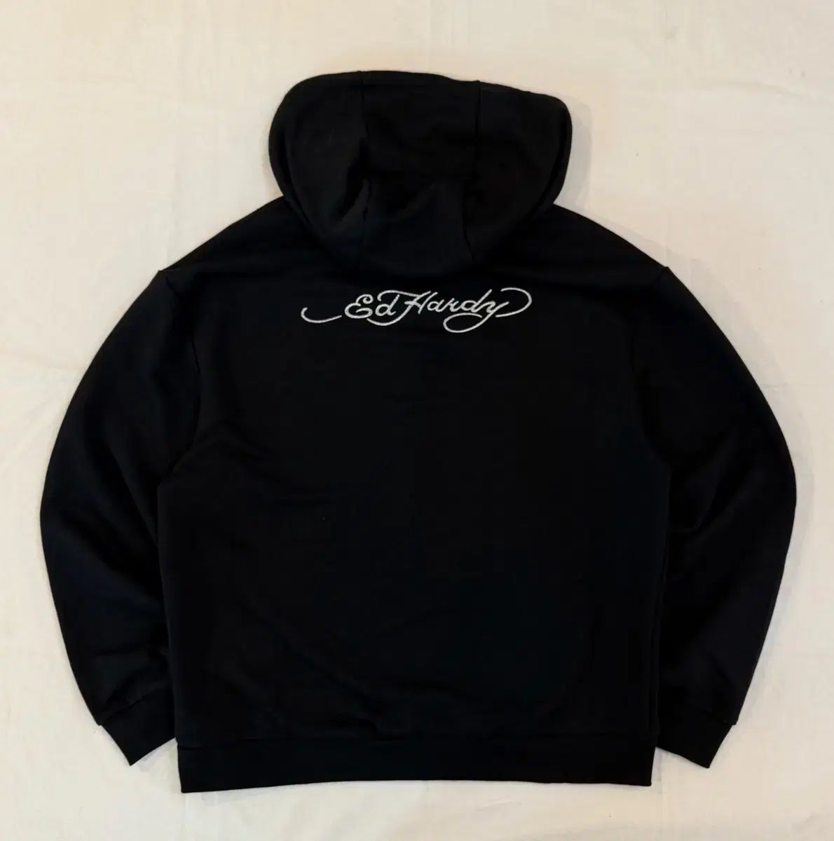 Ed Hardy y 2 k バックロゴ フードジップアップ ブラック