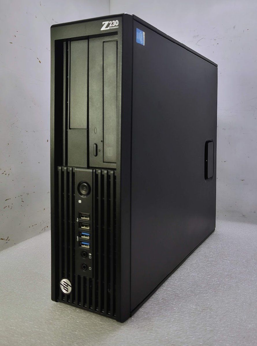 Win 10 Pro 4コア 大容量 デスクトップ型WS HP Z 230 SFF Xeon E 3-1245 v 3 3.4 GHz|8 GB|SSD 256 GB 500 GB|DVDマルチ