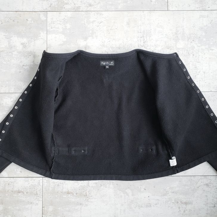 アニエスベー agnes b. ☆ カーディガンプレッション コットン T2 日本