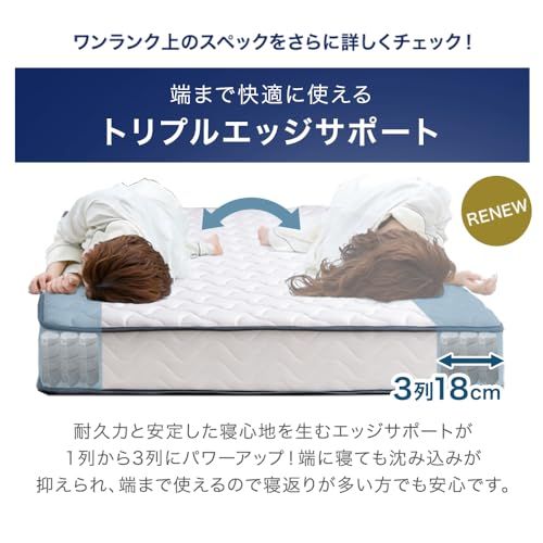 ベッドマットレス グレー