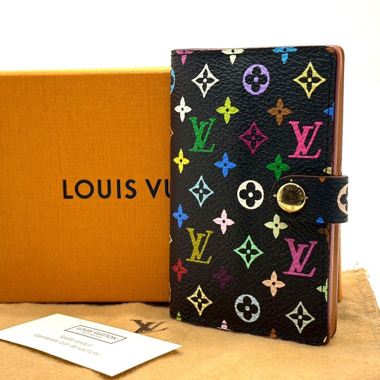 Louis Vuitton アドレス帳 モノグラム 【正規品】 手元に色を添える✨ LOUIS VUITTON モノグラムマルチカラー ミニ