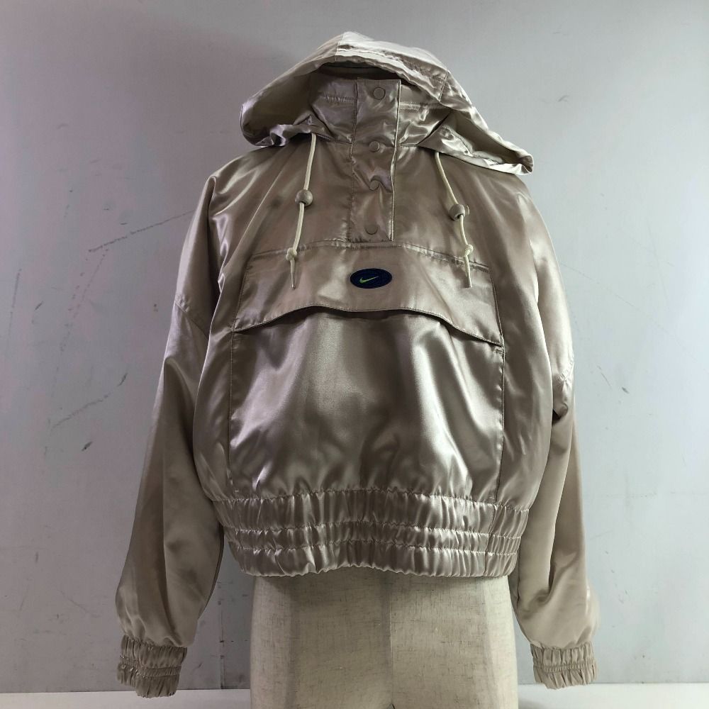 04 w 5761∞ NIKE AS NSW CRC 96 WVN JKT ナイキ ウィメンズ ウーブン フーディ ジャケット DV 8083-104 ライト オレウッド ブラウン|セイル サイズS