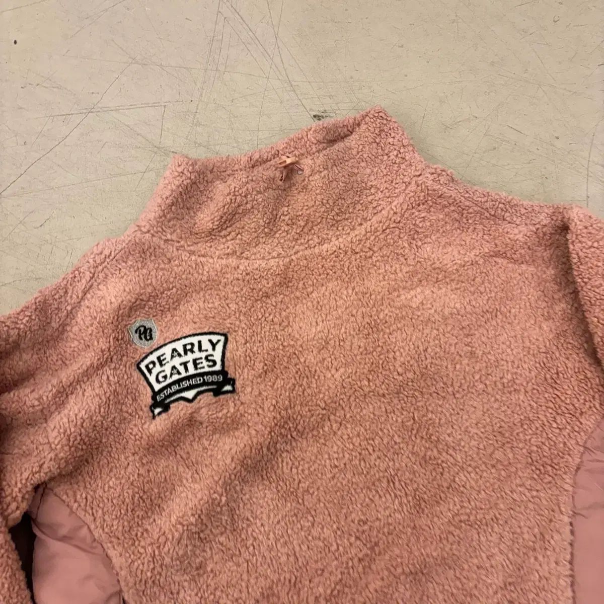 パーリーゲイツ★ピンク長袖フリース素材 パーリーゲイツ ピンク フリース クロップド スウェット - メルカリ