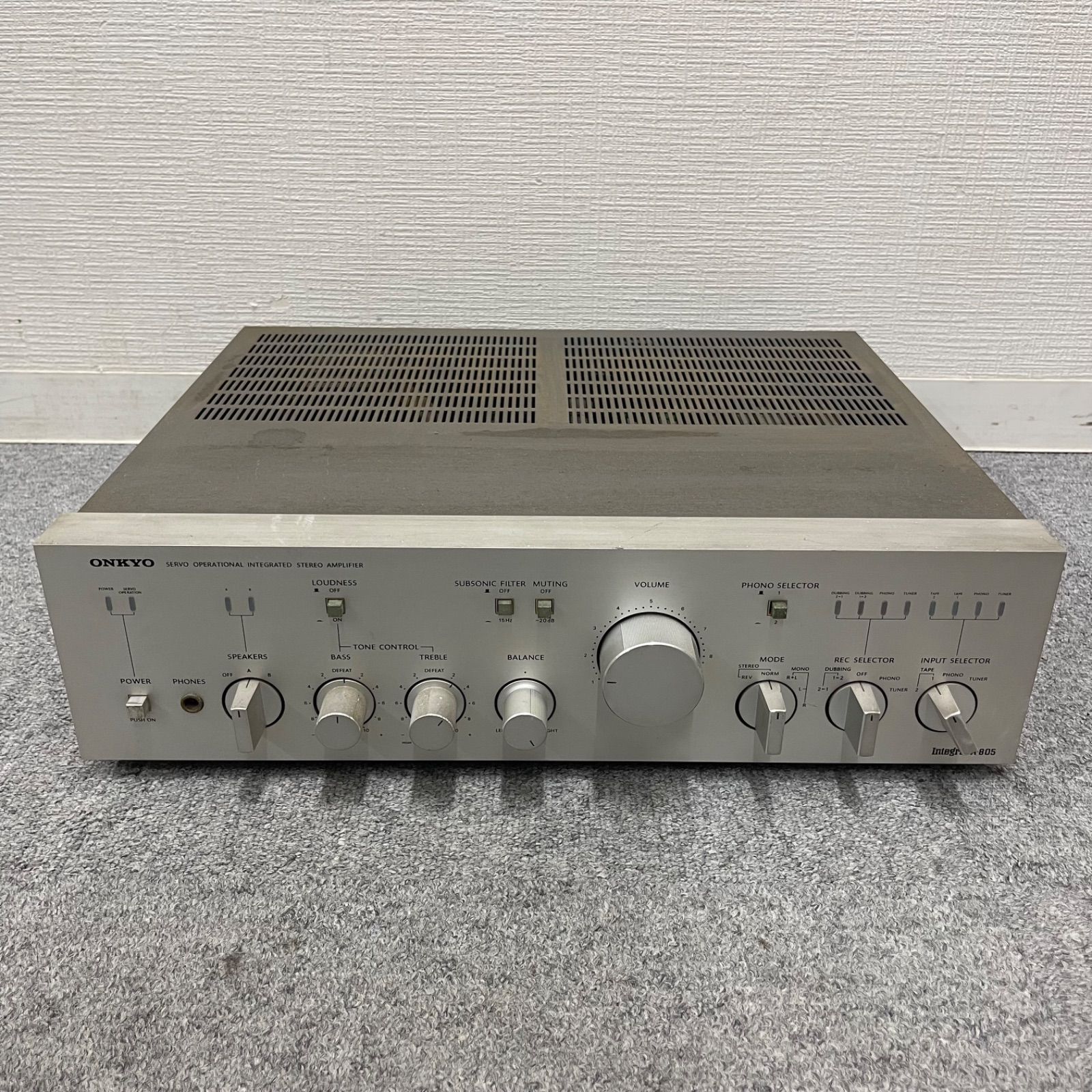 NPA】ジャンク ONKYO Integra オンキョー アンプ A-805 ビンテージ