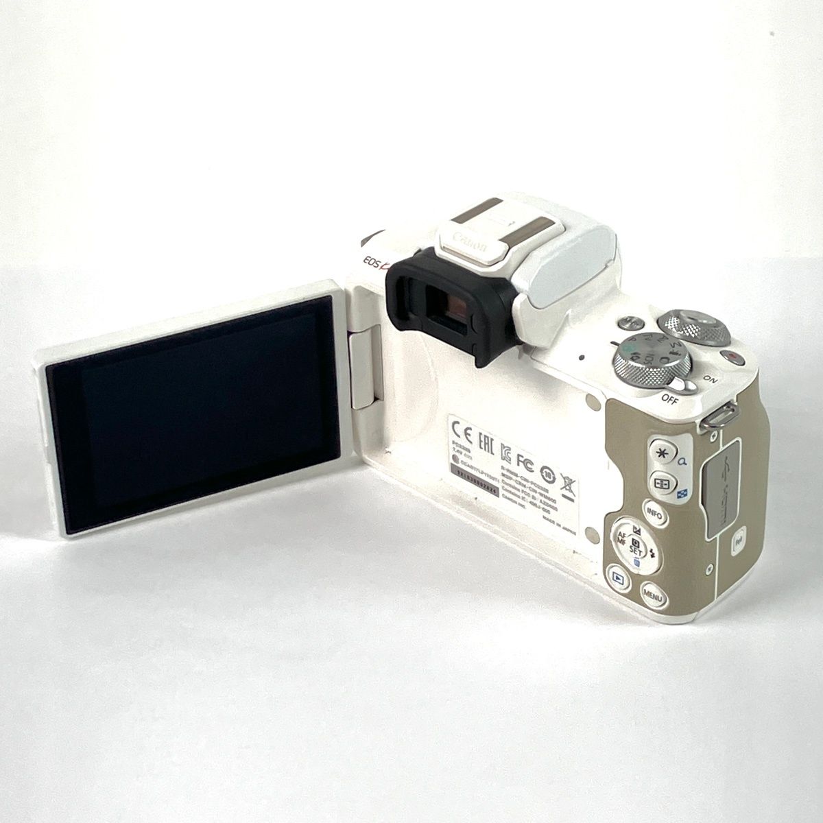 【中古】(未使用･未開封品)Canon ミラーレス一眼カメラ EOS Kiss M ボディー ホワイト EOSKISSMWH-BODY キヤノン Canon EOS Kiss M ボディ ホワイト デジタル ミラーレス 一眼