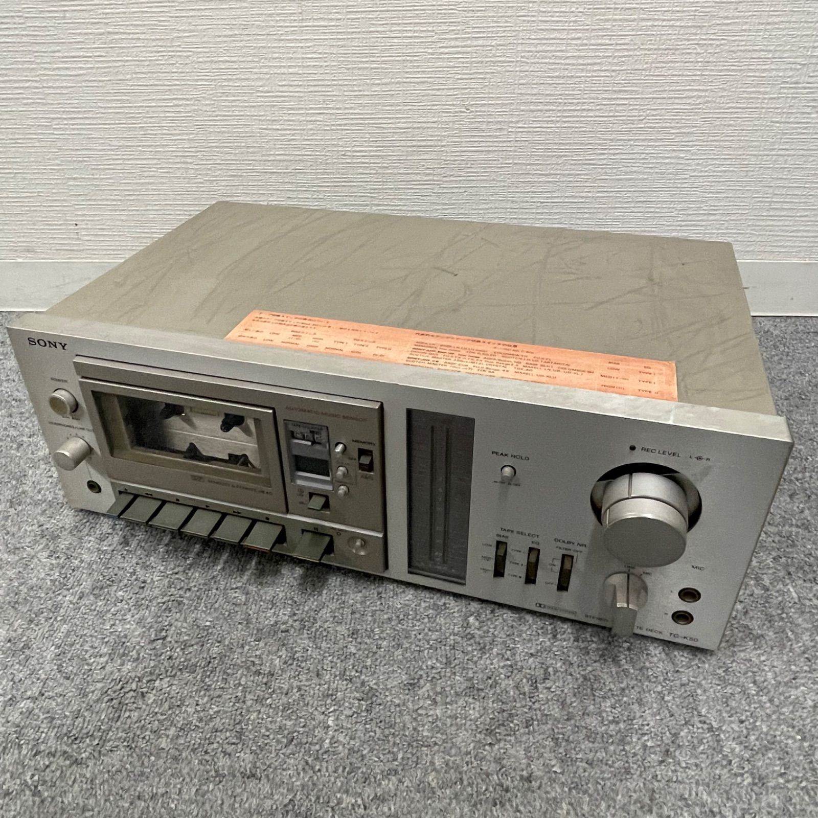 NPA】ジャンク SONY ソニー カセットデッキ TC-K50 ビンテージ - メルカリ