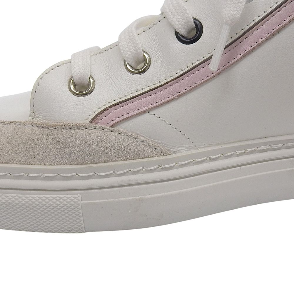 THOM BROWNE トムブラウン 美品 レザー スニーカー シューズ メンズ 白