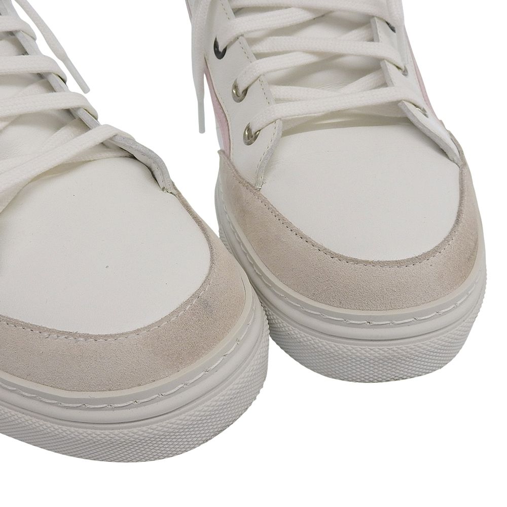 THOM BROWNE トムブラウン 美品 レザー スニーカー シューズ メンズ 白