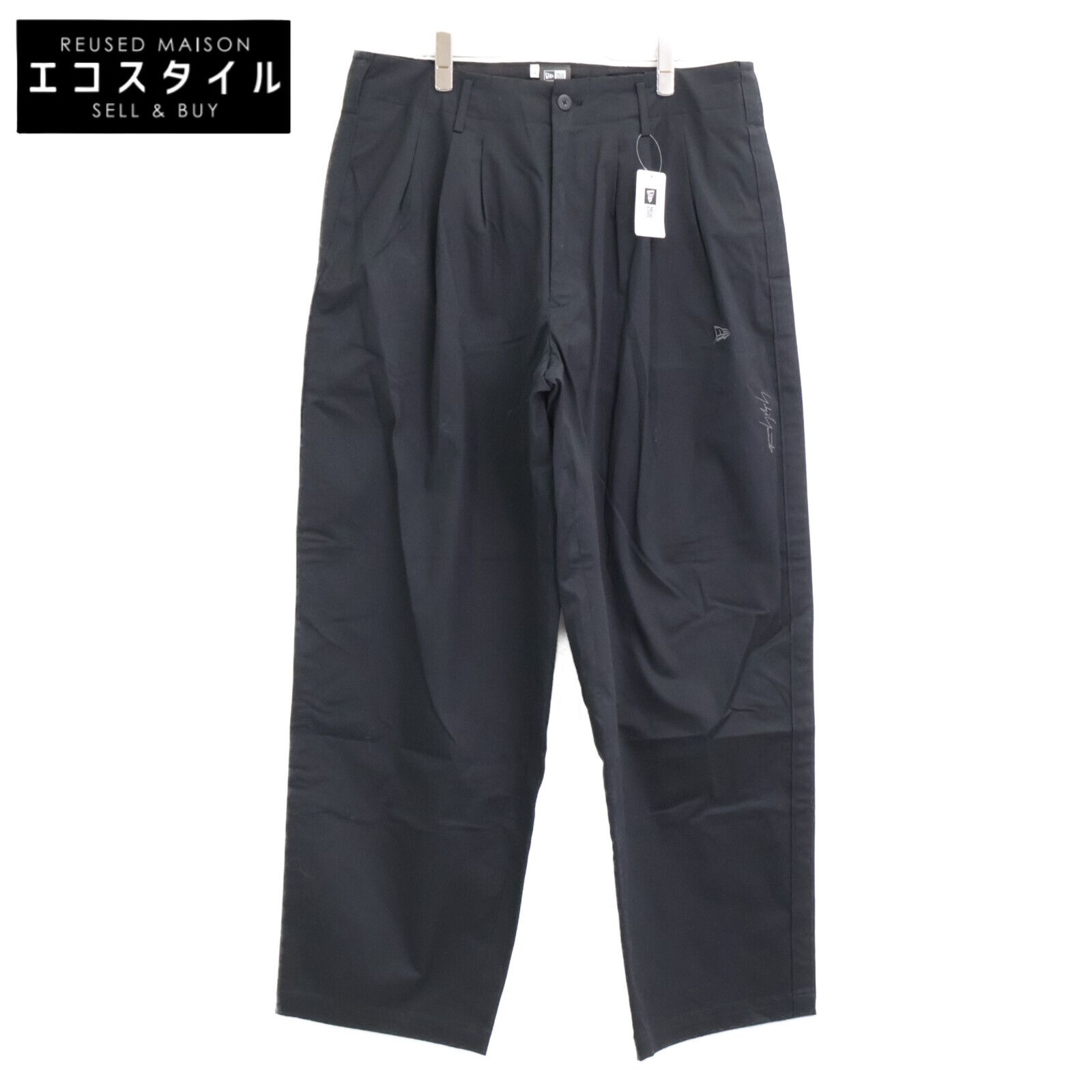 NEWERA ニューエラ ｘYohji Yamamoto ヨウジヤマモト |23年製 SIDE TAPE PANTS YY LOGO サイドテープ パンツ| L