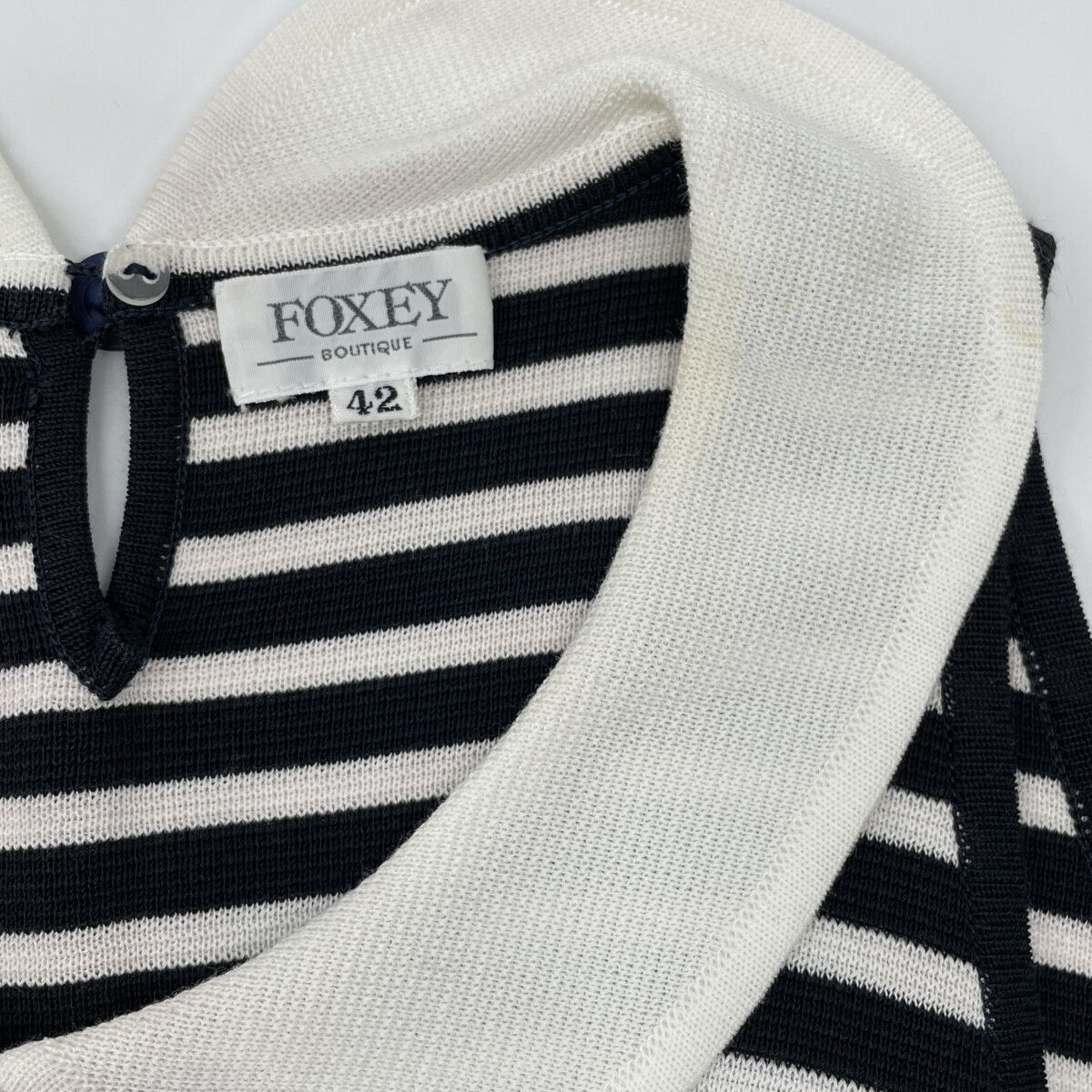 FOXEY BOUTIQUE フォクシーブティック ボーダー ワンピース 42 - メルカリ