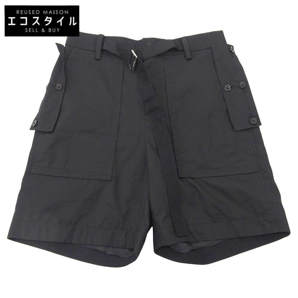 sacai サカイ ♥ トーマスメイソン ショーツ コットン ボトムス メンズ 黒 ブラック 1 23-03041 M 23 SS