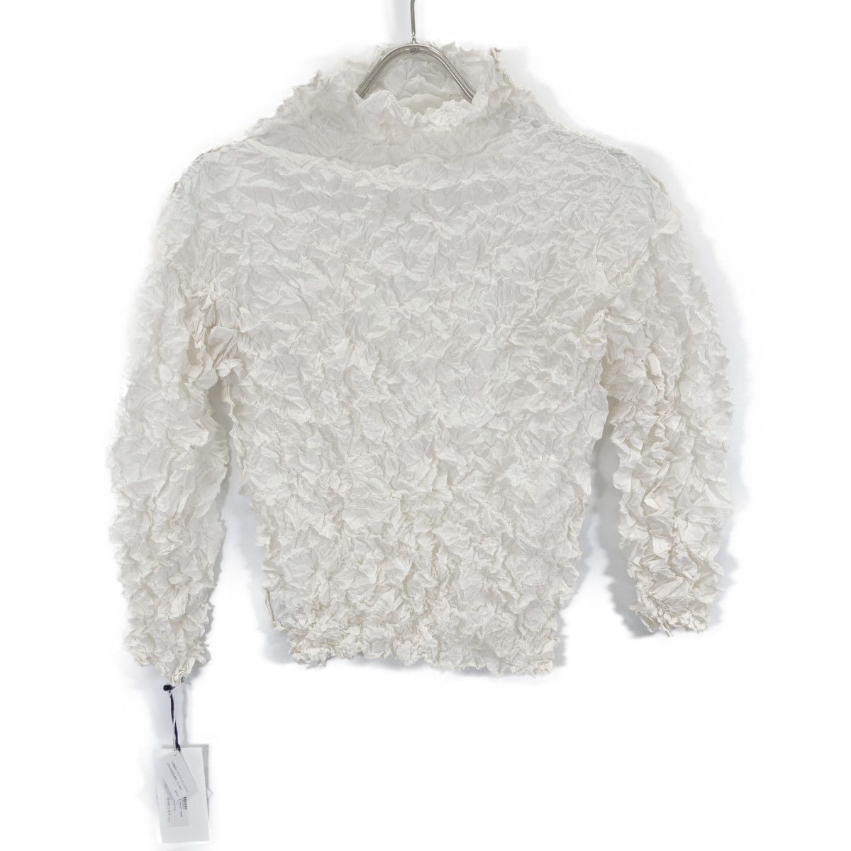 MeISSEYMIYAKE ミーイッセイミヤケ トップス 表記なし ホワイト レディース me ミー/イッセイミヤケ 23SS MI32FJ402 ﾎﾜｲﾄ ﾒﾚﾝｹﾞﾄｯﾌﾟ F - メルカリ