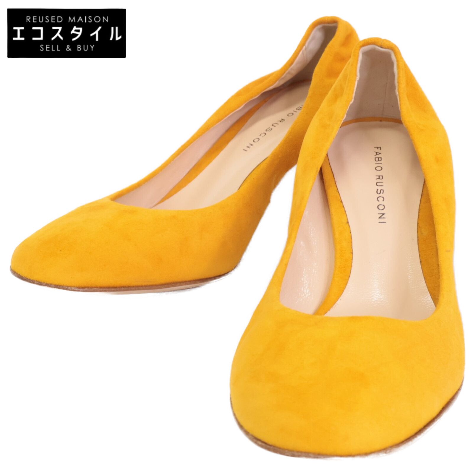 ファビオルスコーニ スエード アーモンドトゥ 35 1|2