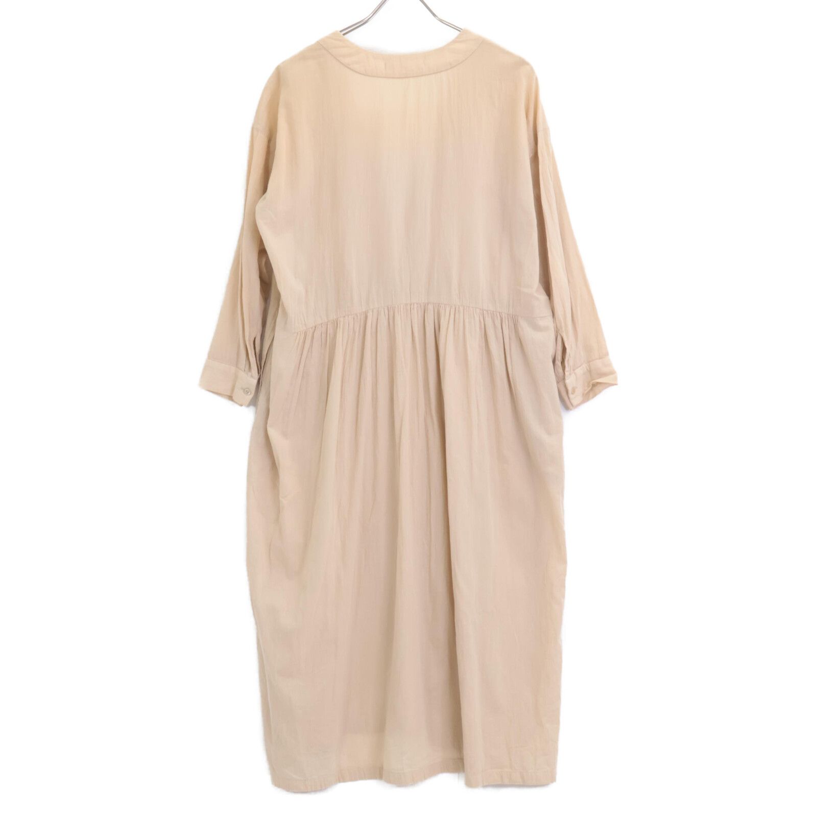  evam eva エヴァムエヴァ 22 SS cotton one piece コットン サイズの記載はございません 長袖 七分袖 ひざ丈ワンピース