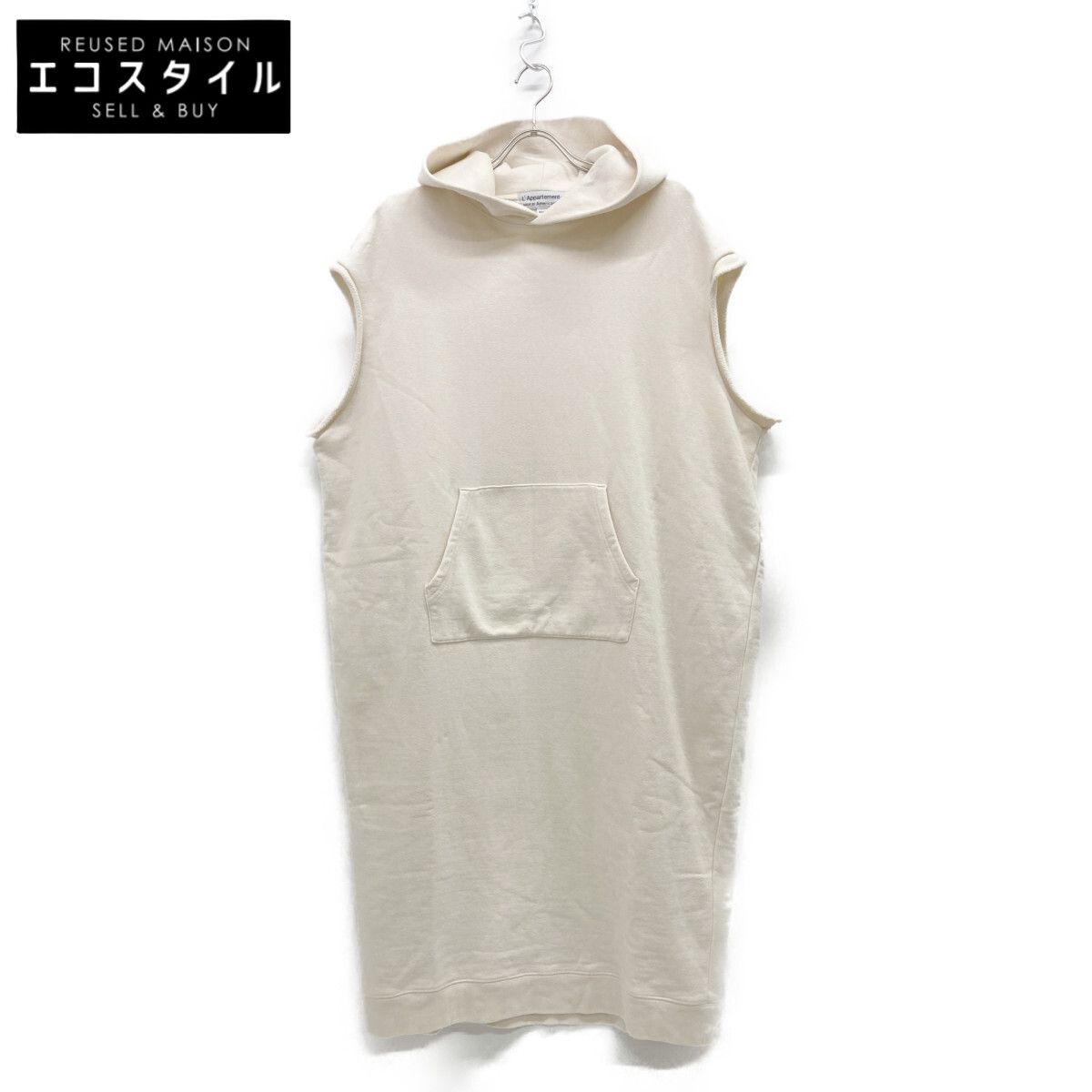 AMERICANA アメリカーナ ×ｱﾊﾟﾙﾄﾓﾝ別注 ﾉｰｽﾘｰﾌﾞ ﾌｰﾃﾞｨ ｽｳｪｯﾄﾜﾝﾋﾟｰｽ F