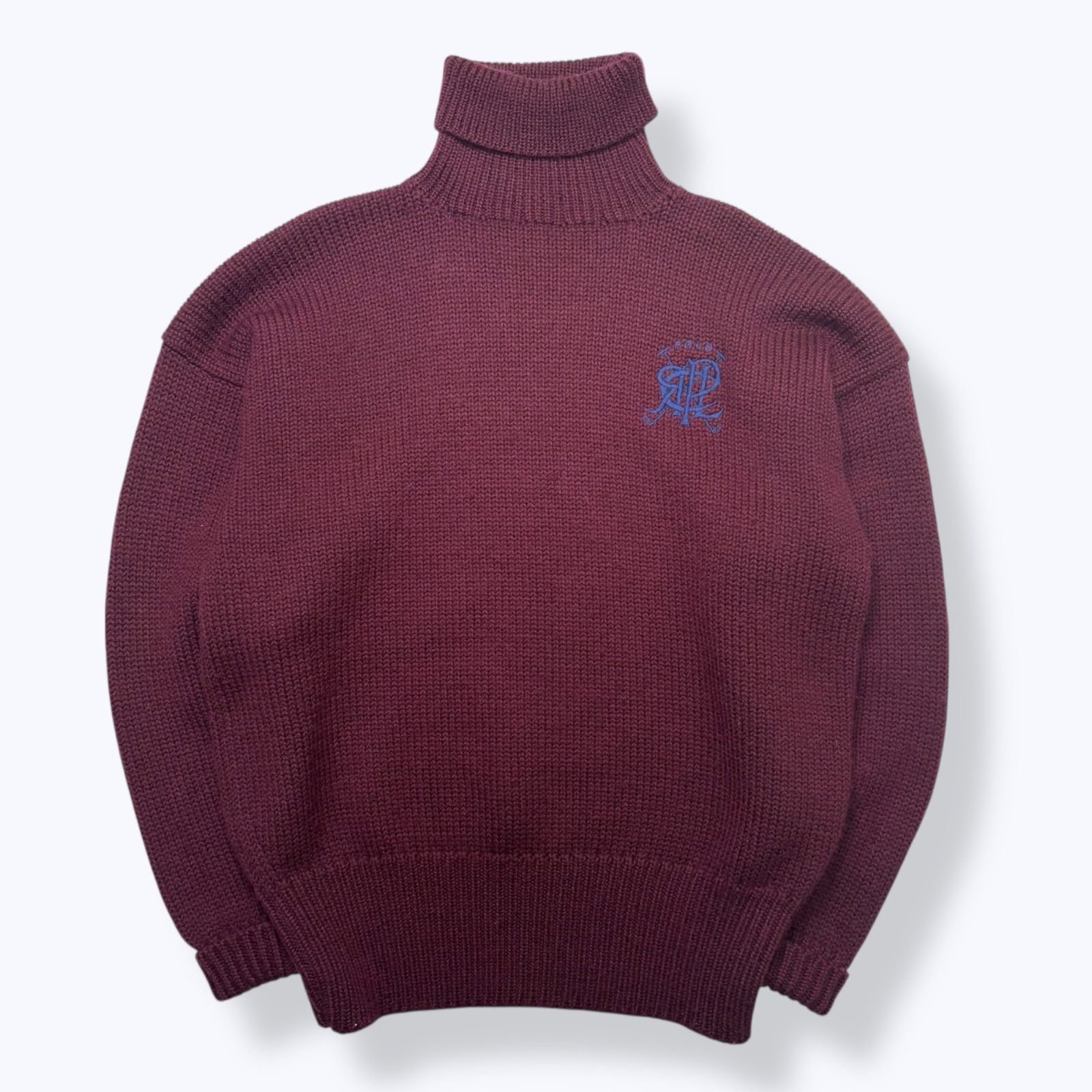 90s Ralph Lauren Turtle Neck Wool Knit Sweater 【XL】 90年代
