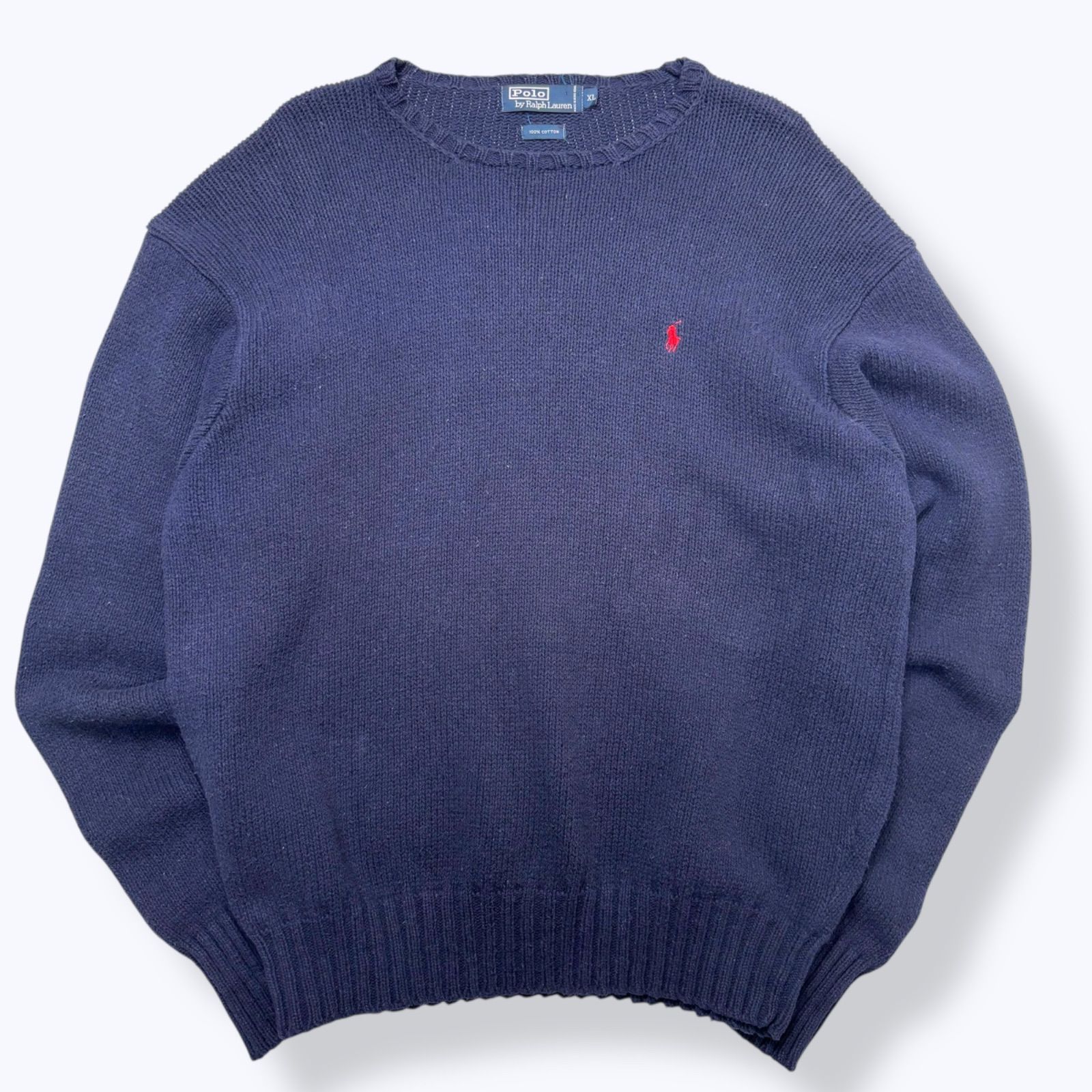 90s Polo by Ralph Lauren Cotton Knit 【XL】 90年代 ラルフローレン 