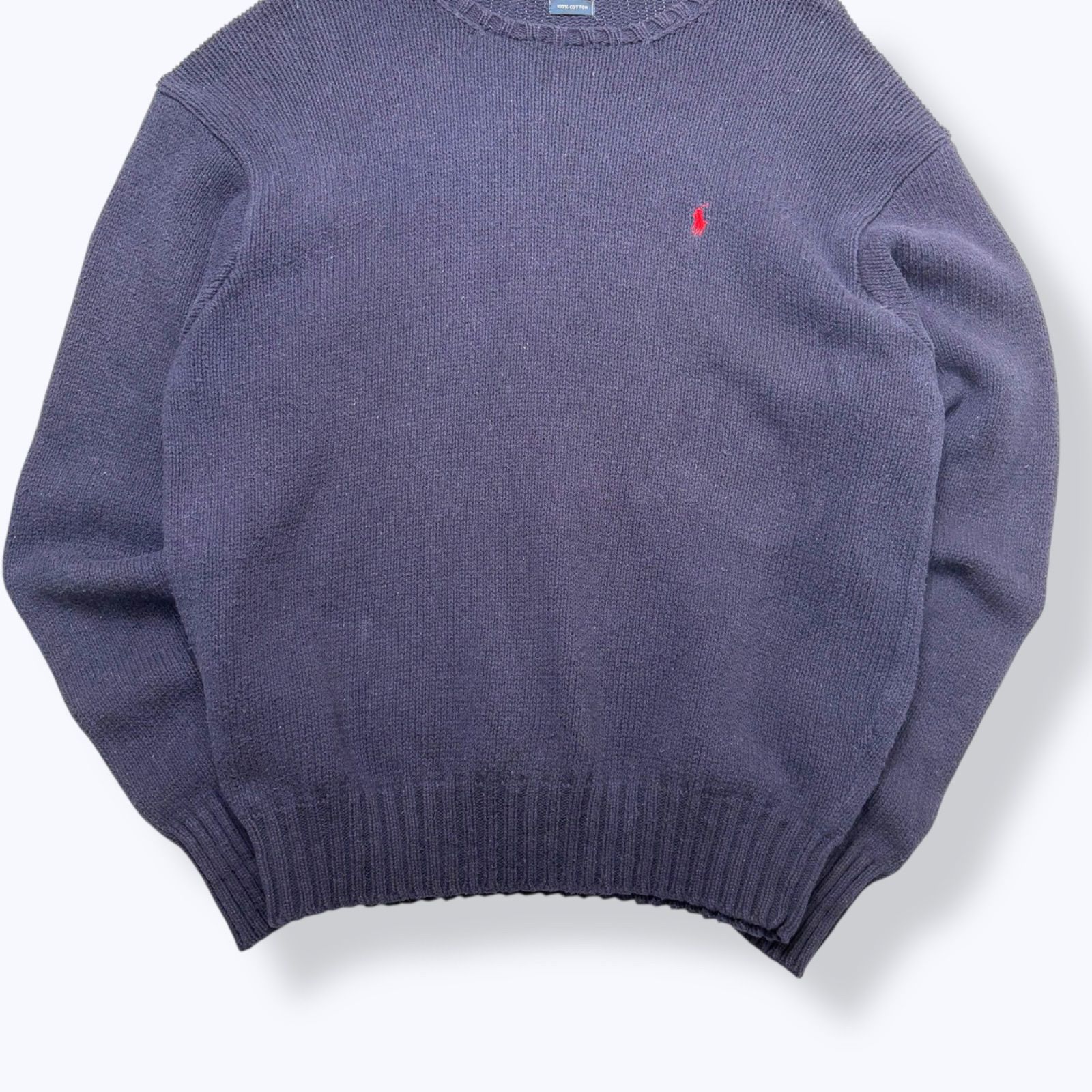 90s Polo by Ralph Lauren Cotton Knit 【XL】 90年代 ラルフローレン