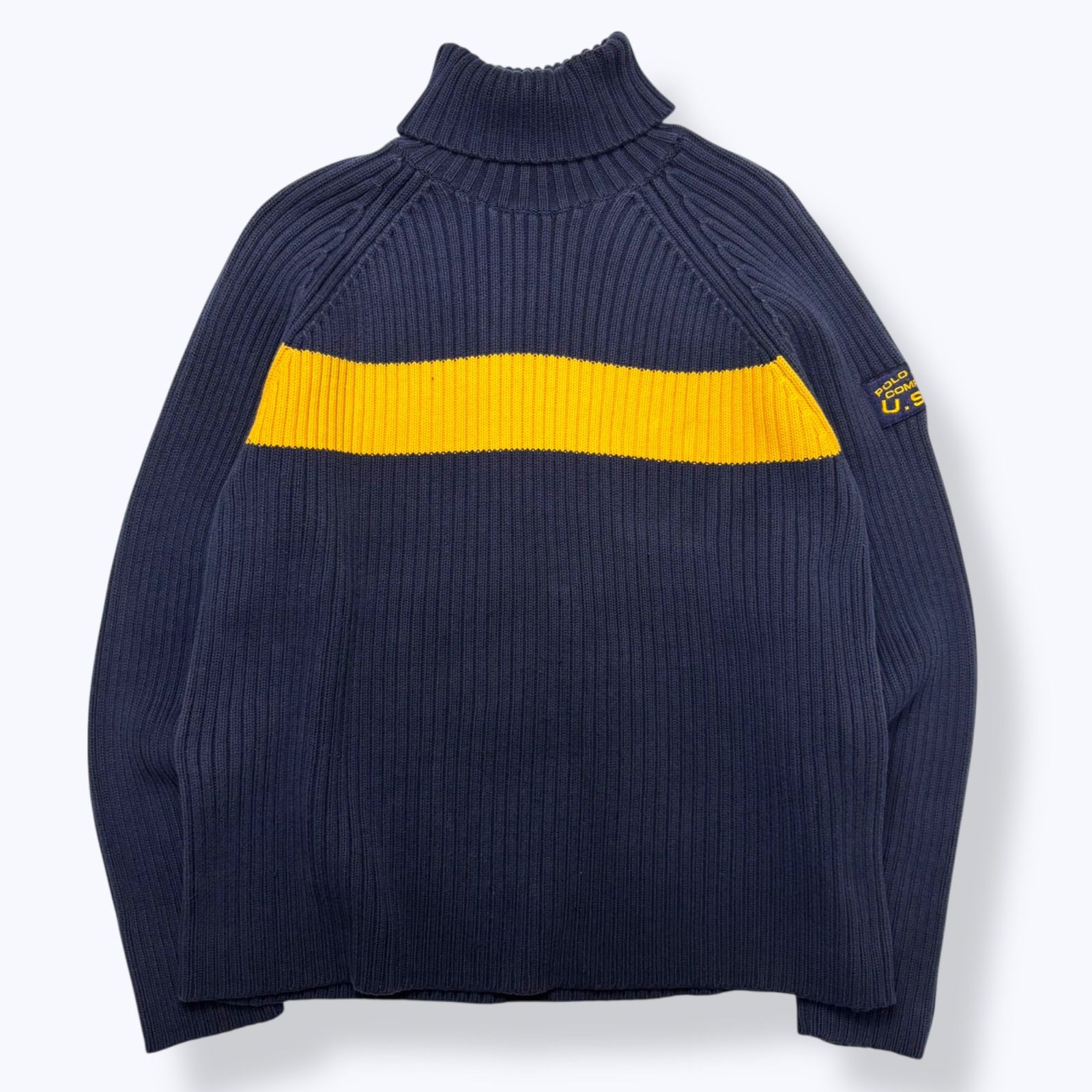 90s~2000s POLO JEANS CO. Turtle Neck Cotton Knit Made in AUSTRALIA