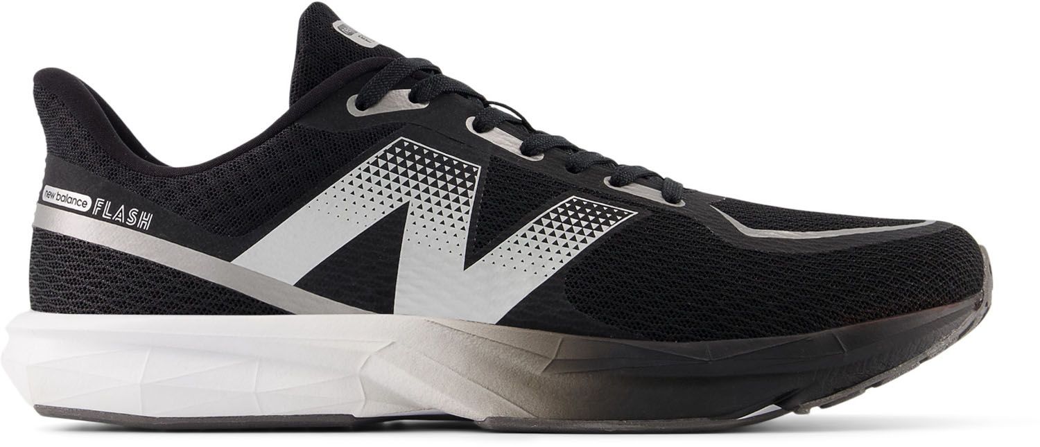 ニュー ンス Balance ダイナソフト フラッシュ ランニング トレーニング 靴 耐久性 通気性 軽量 薄底 部活動 デイリーユース BLACK|WHITE