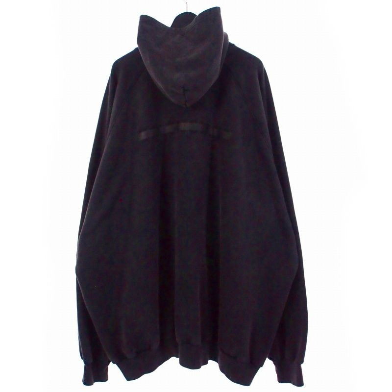 【中古】バレンシアガ BALENCIAGA 22AW テーピングロゴパーカー フーディ プルオーバー 4 グレー CA00985-CA63081 メンズ バレンシアガ BALENCIAGA 22AW テーピングロゴパーカー フーディ プル