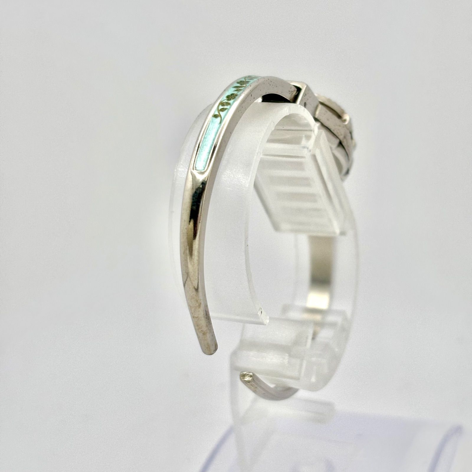 【希少】ANDRE MOUCHE アンドレムッシュ 腕時計 バングル シルバー 美品/新品電池】Andre Mouche アンドレムッシュ レディース 腕時計