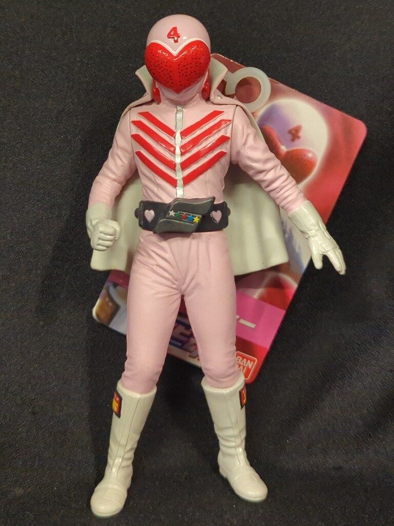 s*e様 旧バンダイ 面替えソフビ モモレンジャー 当時物 旧バンダイ 面