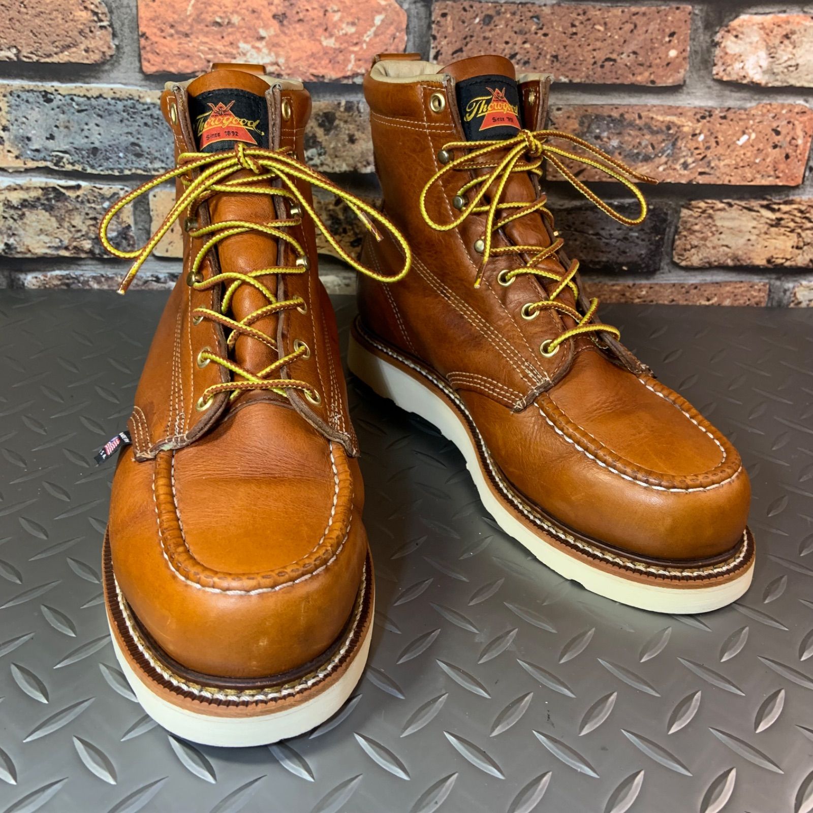 Thorogood モックトゥワークブーツ US 8.5ほど JP 26.5㎝ほど ソログッド アメリカ製 25 L 26-THORO