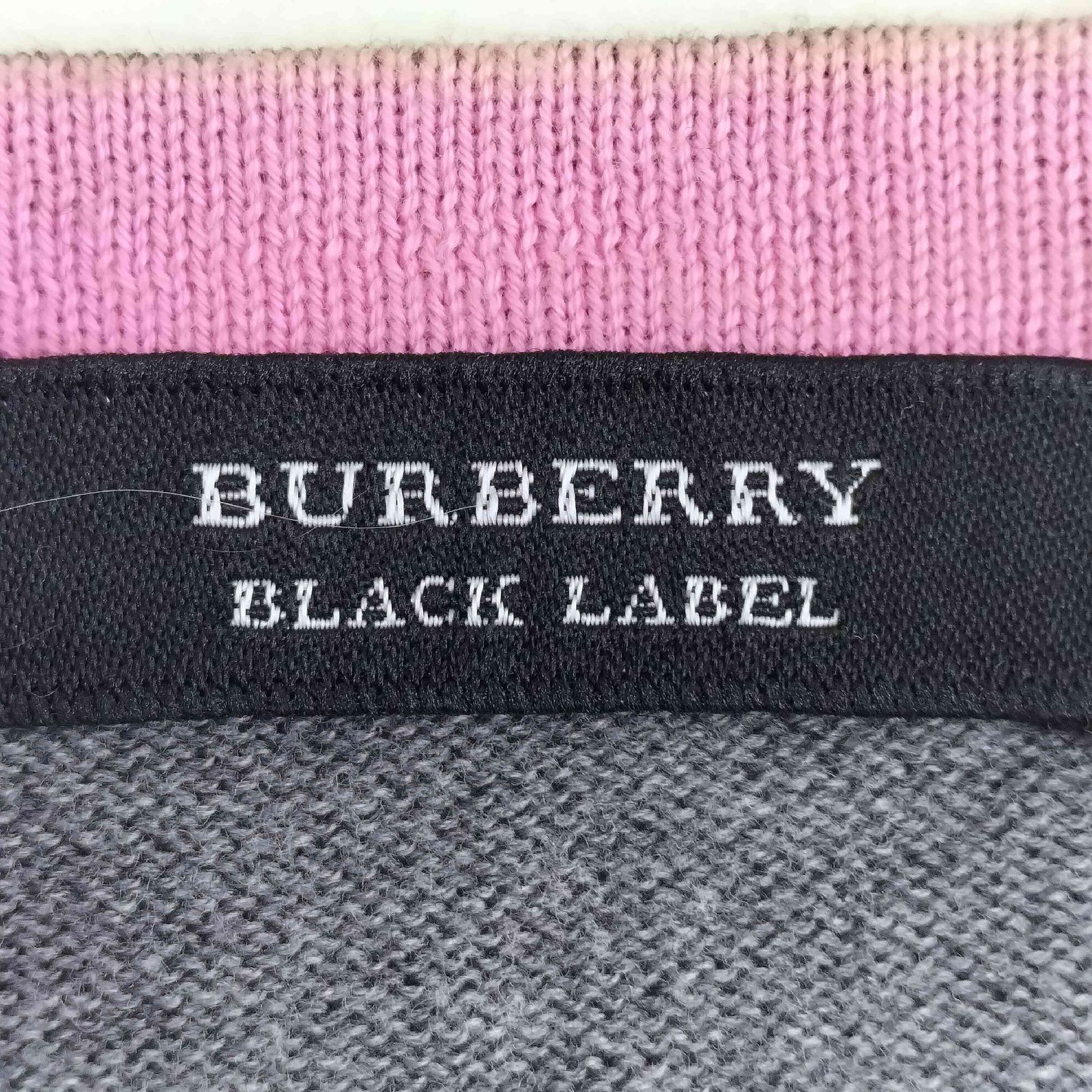 バーバリーブラックレーベル BURBERRY BLACK LABEL コットン 6B ピンク