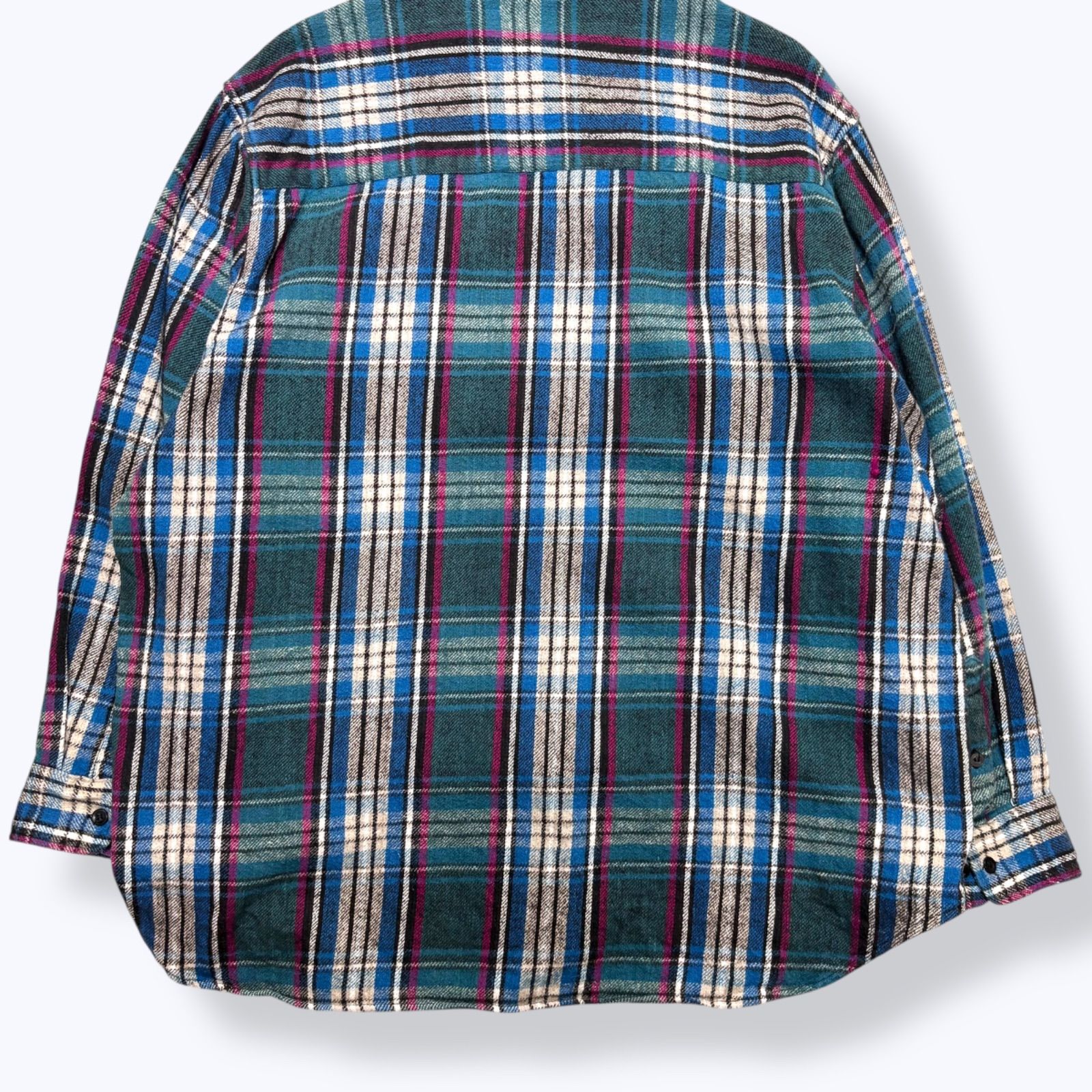 90s Five Brother Plaid Heavy Flannel Shirts 【XXL】 90年代 