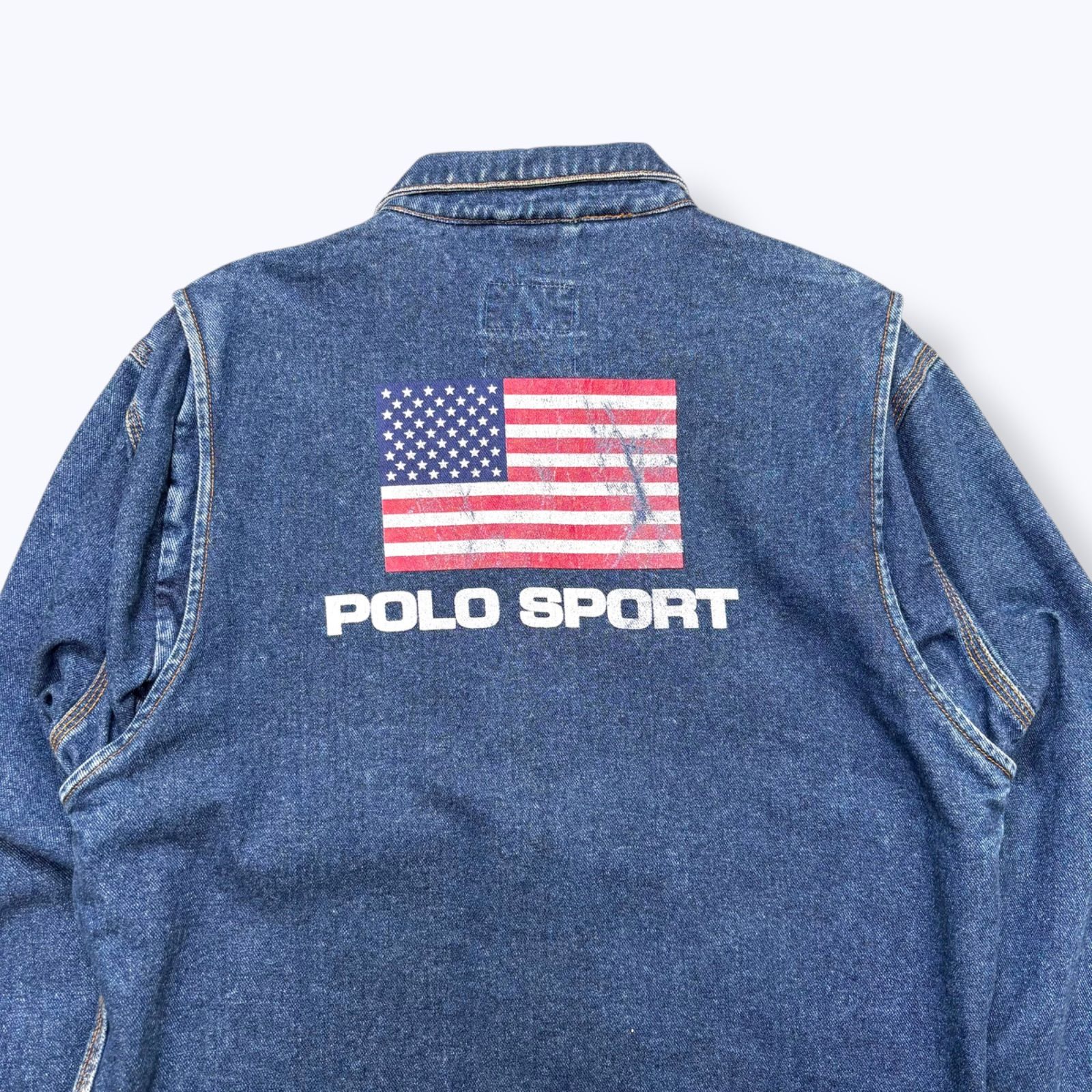 Special】 90s POLO SPORT RALPH LAUREN Denim Jacket 【XL】 90年代