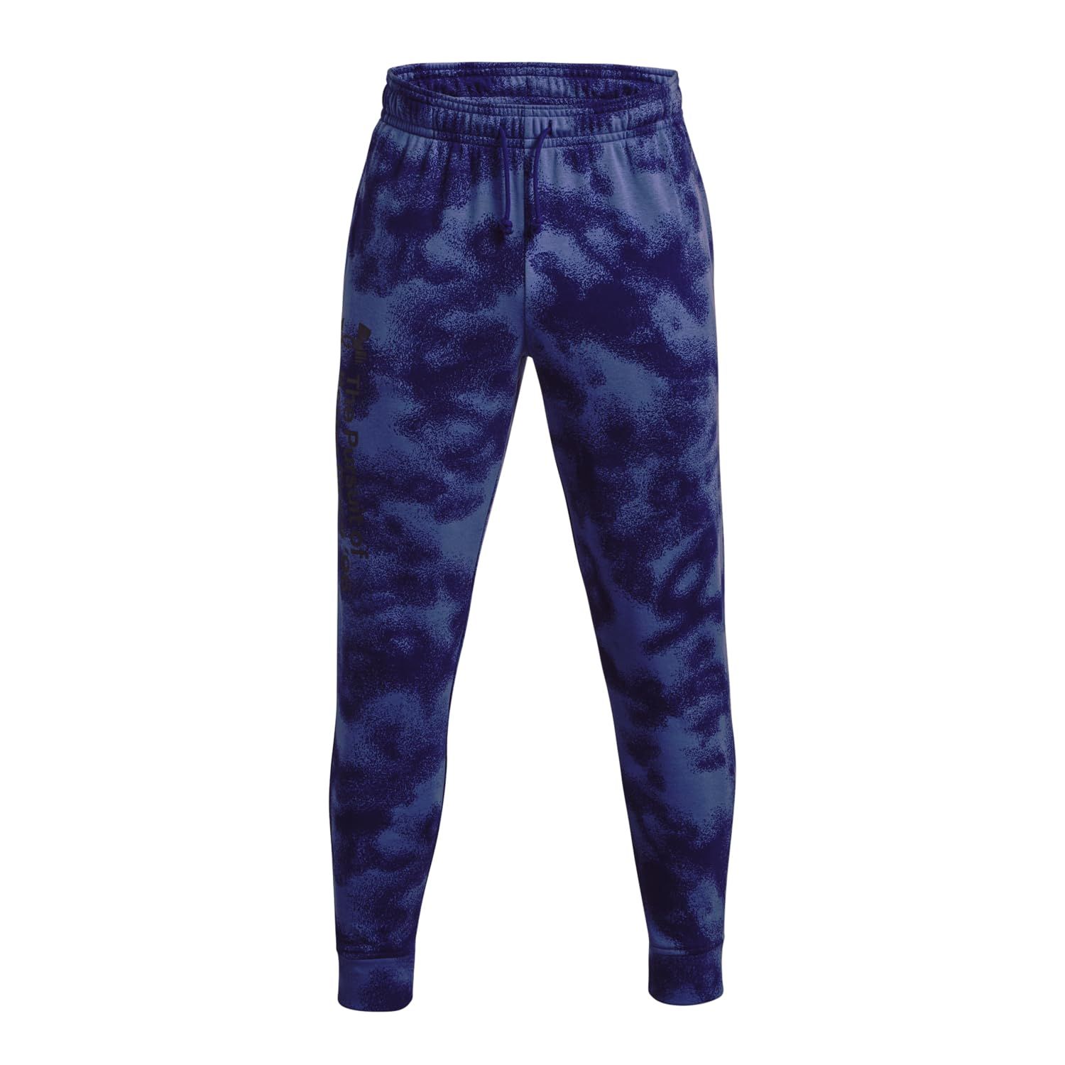 Under Armour UA RIVAL TERRY NOVELTY JOGGERSonar Blue Deep Periwinkle BlackLG Sonar | Black L