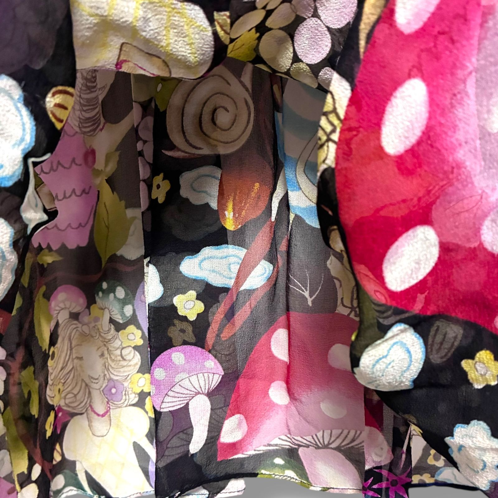 ツモリチサト TSUMORI CHISATO ドレスワンピース サイズ2 シアー 黒