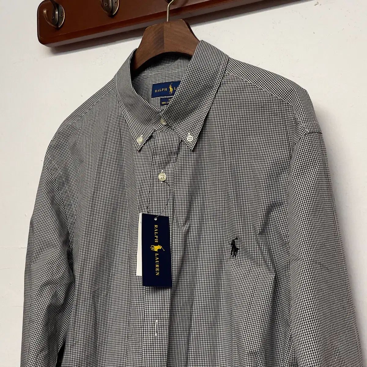 POLO RALPH LAUREN ポロラルフローレン ギンガム CHECK ブラック コットン シャツ