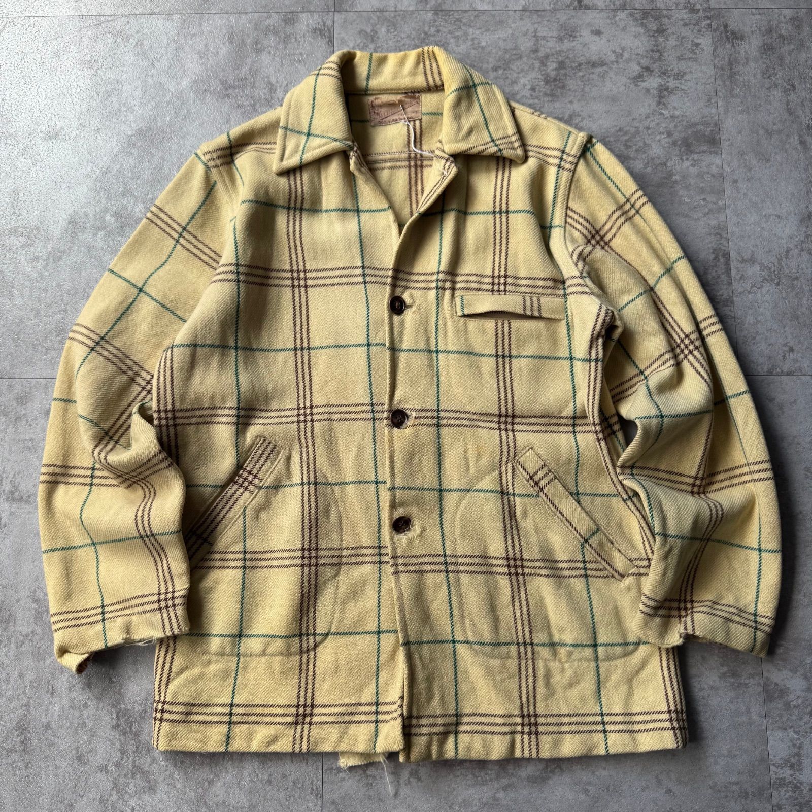 1960 s US Vintage Wool Plaid Jacket | 60年代 アメリカンビンテージ ウール チェック ジャケット