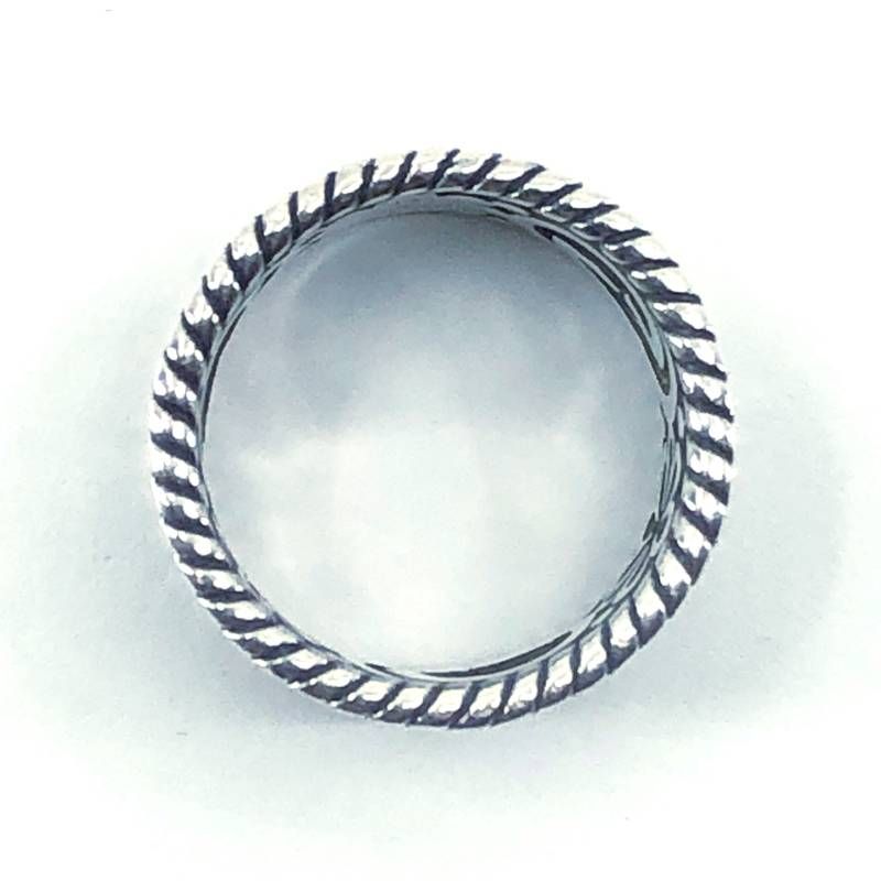 GUCCI シルバー/13号/インターロッキング/フラワーリング グッチシルバーリングインターロッキングフラワー13号8ミリ