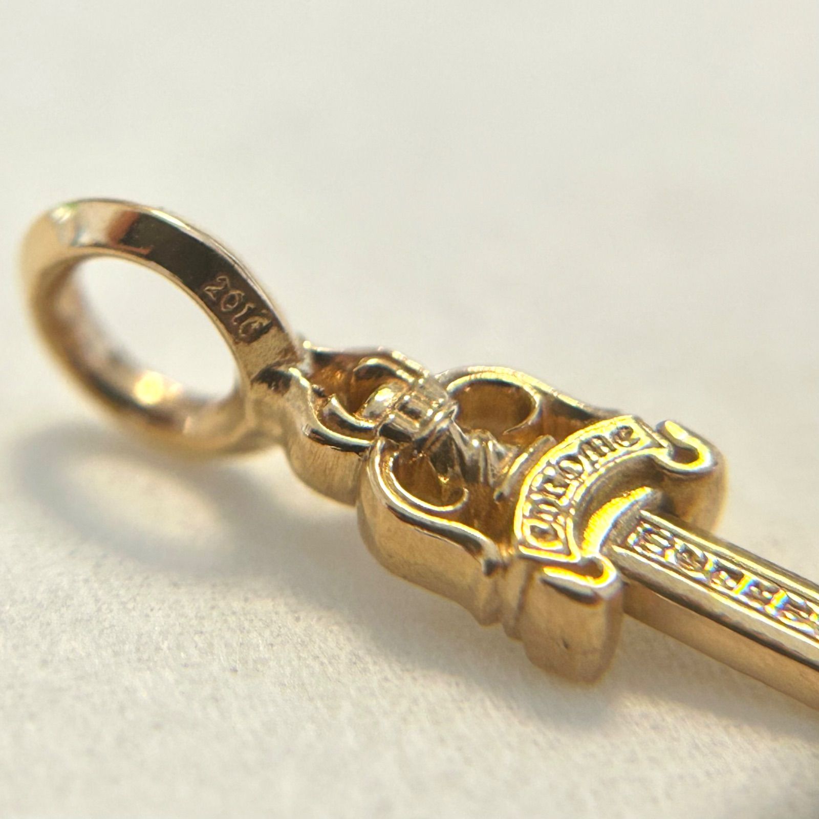 新品未使用】CHROME HEARTS クロムハーツ 22k ダガー スタックチャーム 