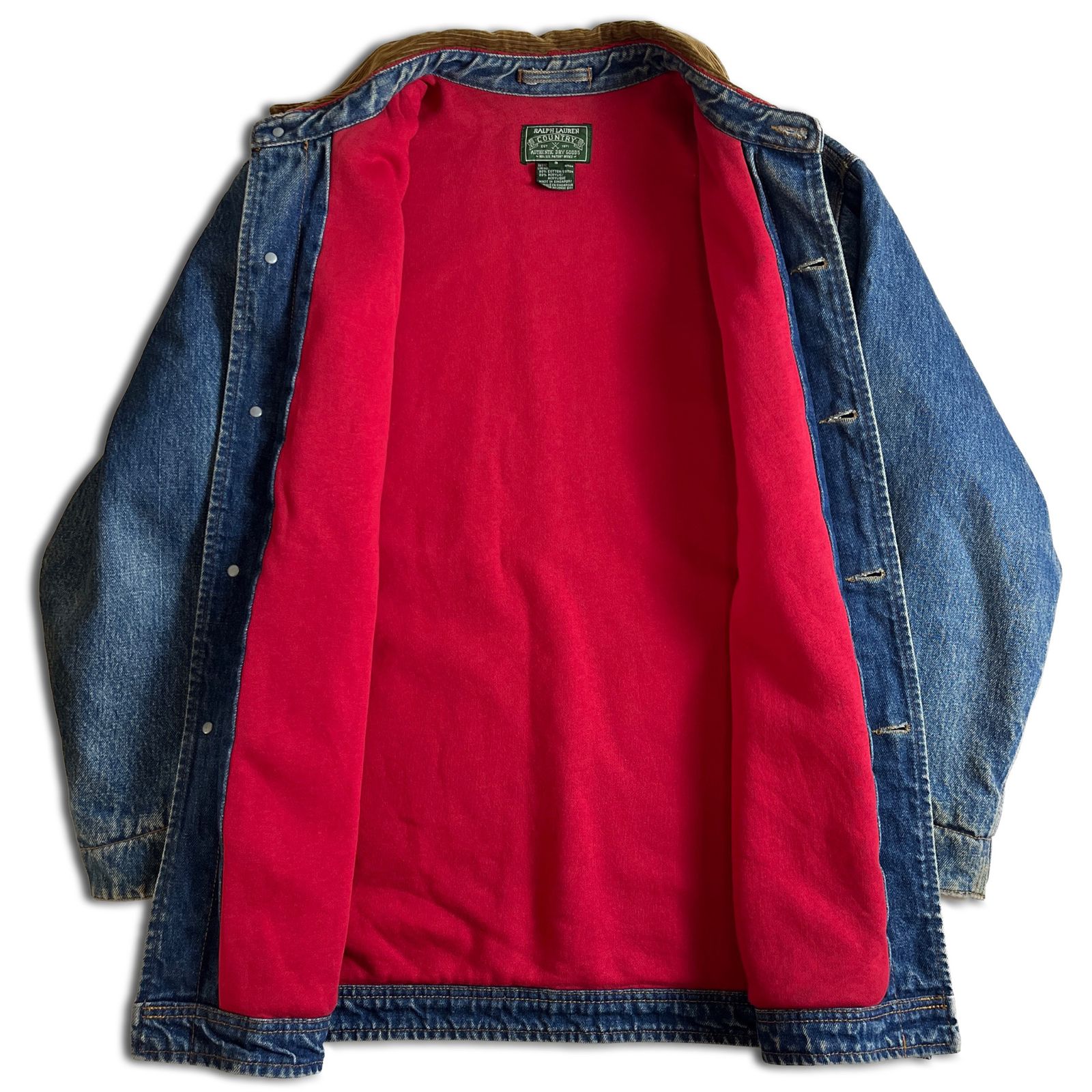 Polo Country Ralph Lauren デニムカバーオール S 90s】POLO COUNTRY RALPH LAUREN デニムカバーオール S ポロカントリー