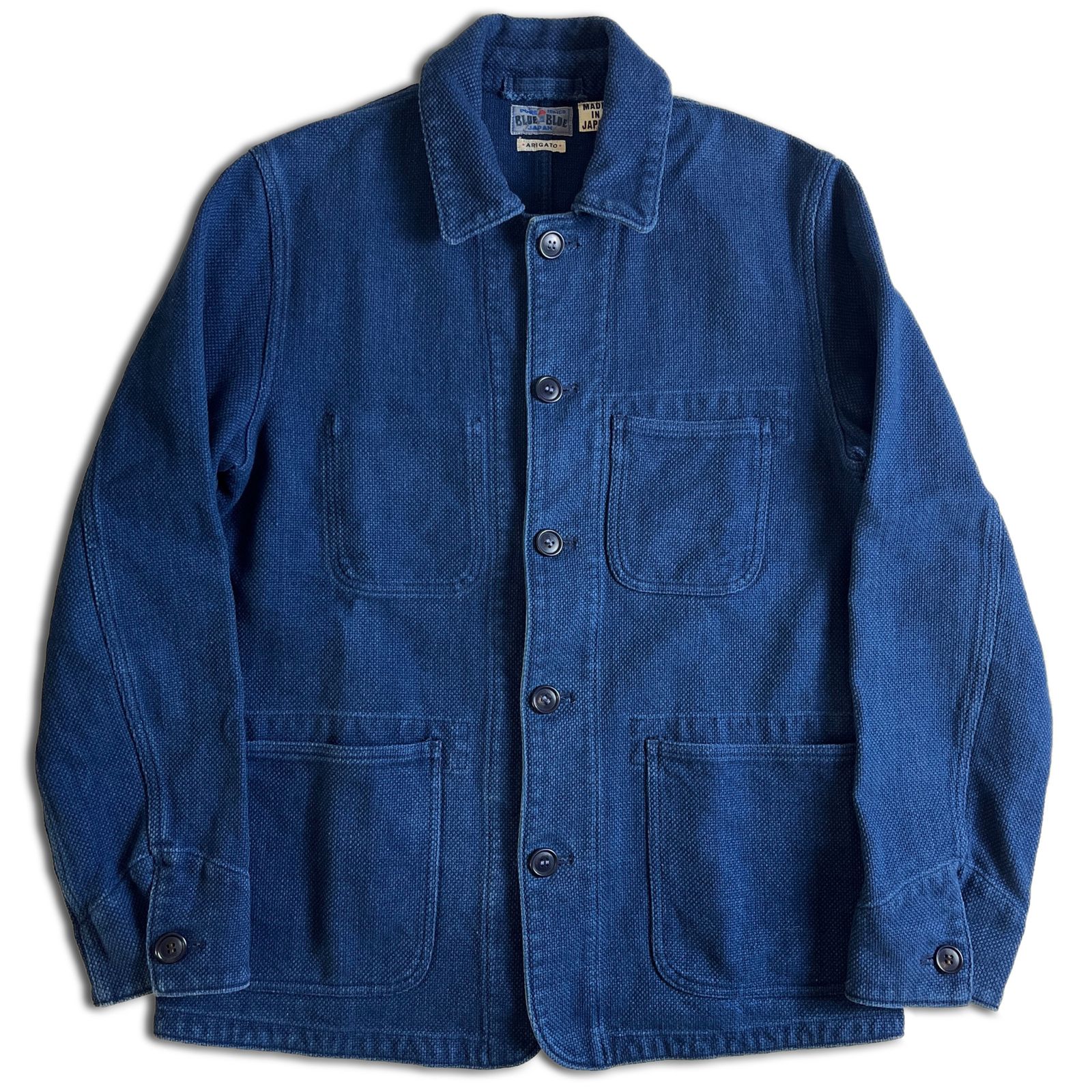 美品】BLUE BLUE ホンアイサシコ 刺し子 インディゴ カバーオール