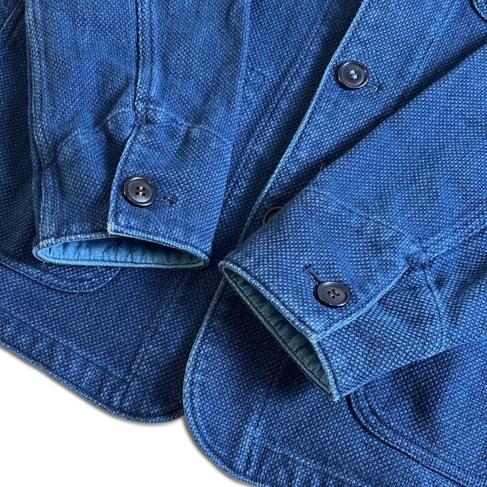 美品】BLUE BLUE ホンアイサシコ 刺し子 インディゴ カバーオール