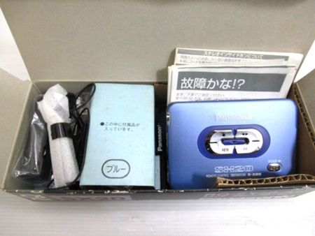 パナソニック 松下電器 ステレオカセットプレーヤー RQ-SX 20-A ブルー ノーチェック 品