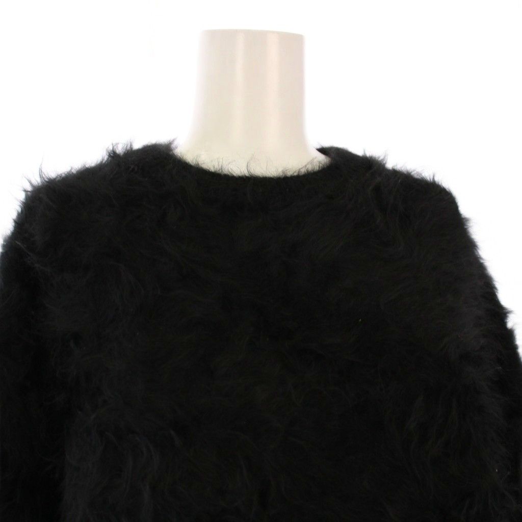 ブラミンク BLAMINK ファーカシミヤ7Gクルーネックセーター ニット