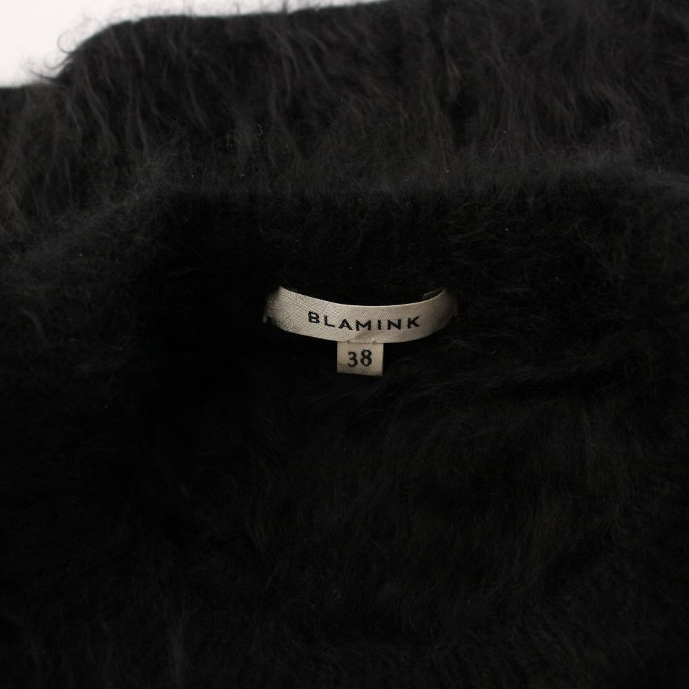 ブラミンク BLAMINK ファーカシミヤ7Gクルーネックセーター ニット