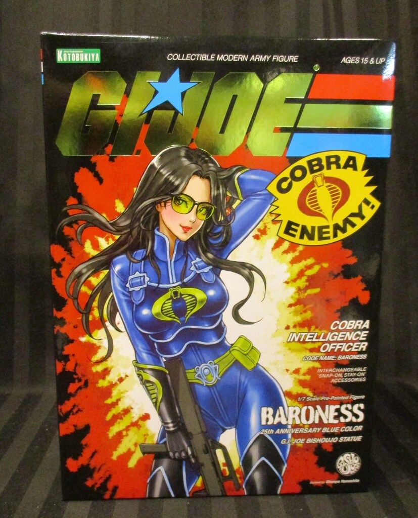 コトブキヤ G.I.JOE美少女 バロネス 25 thアニバーサリーブルー 版 PVC