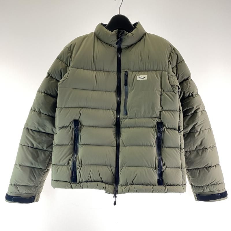 NANGA ホワイトレーベル ムーンロイド ダウンジャケット サイズM カーキ 汚れ有 ナンガ 17