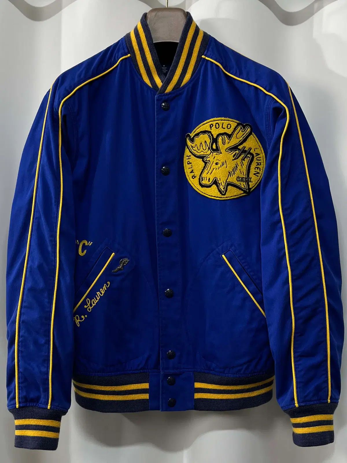 ポロ ラルフローレン パイナップル レイ クラシック レターマン スタジャン