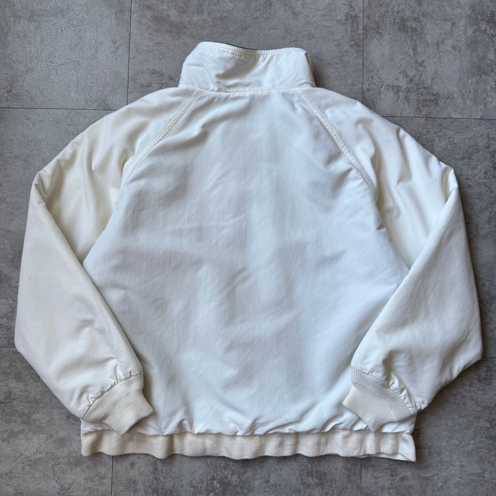 (取寄) ランズエンド ポラール フリース シャツ ジャケット Lands' End Polar Fleece Shirt Jacket White/Black 1990's 