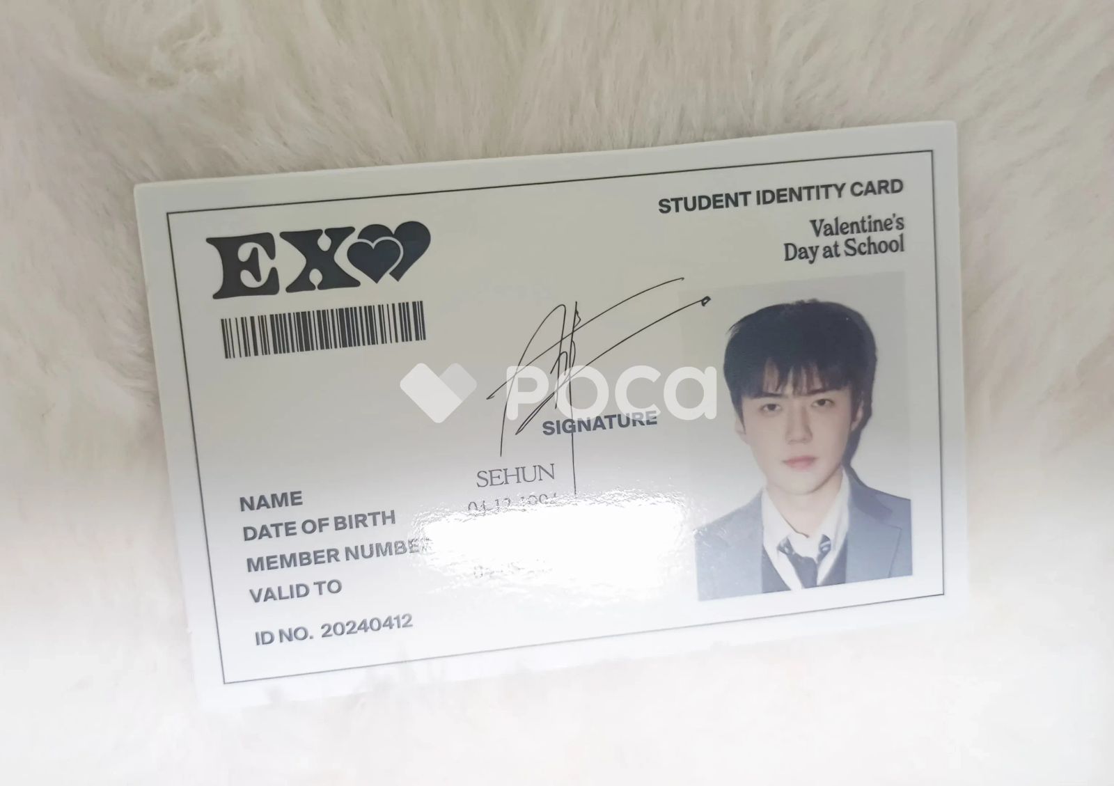 EXO セフン　SEHUN サイン入り カード EXO セフン SEHUN サイン入り カード EXO SEHUN セフンセット