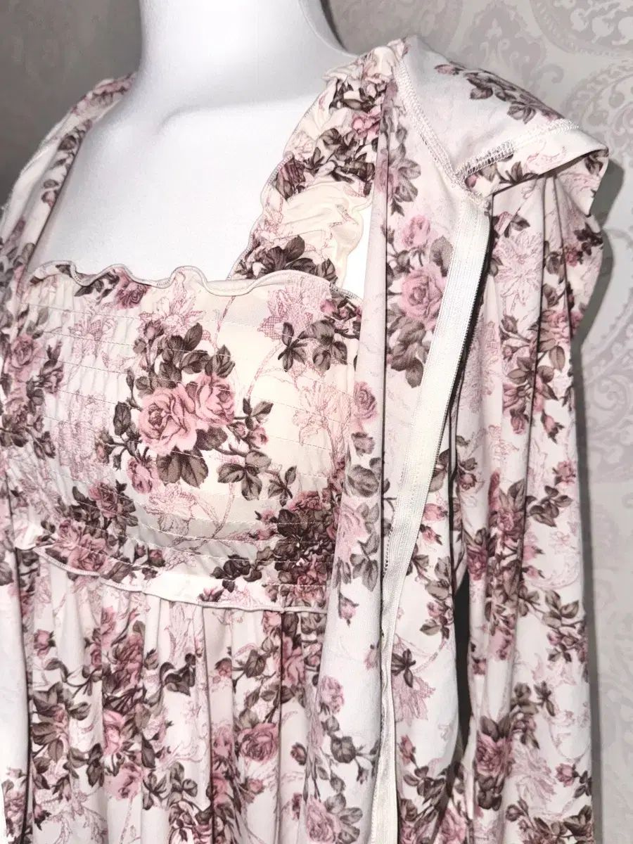  レストアローズ 日本 ヴィンテージ フードジップアップ ONE PIECE セット 長袖 七分袖 ミニワンピース