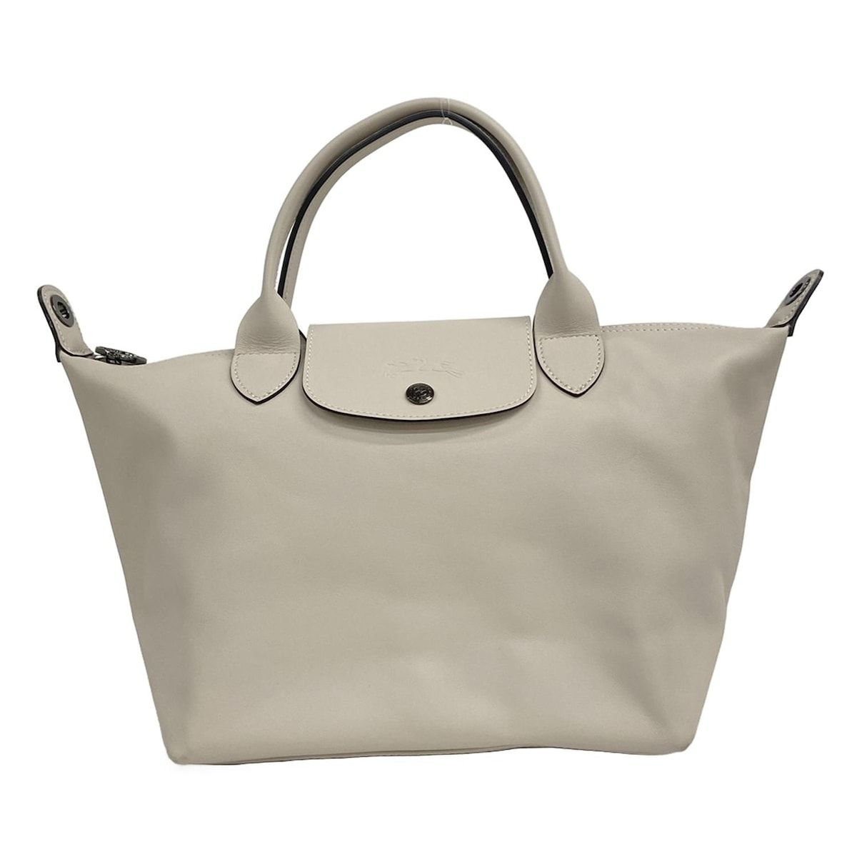 ロンシャン ハンドバッグ ル プリアージュエクストラS アイボリー 折りたたみ レザー